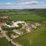 vue aérienne hangar photovoltaique