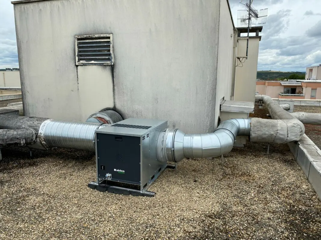 tuyau air eau chauffage collectif