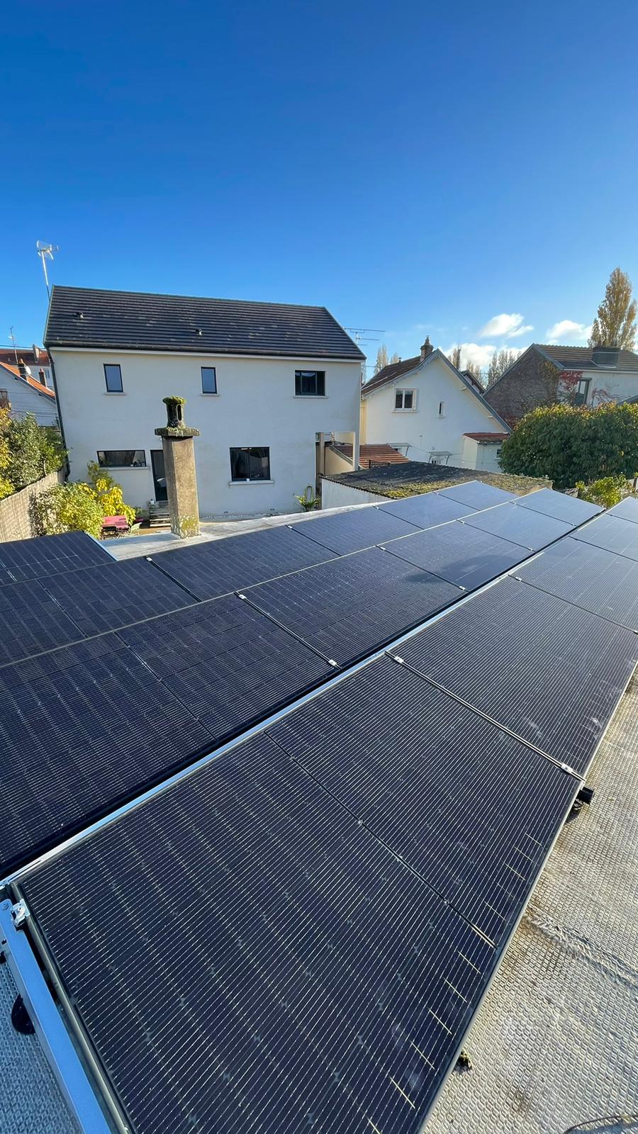 panneau solaire au sol